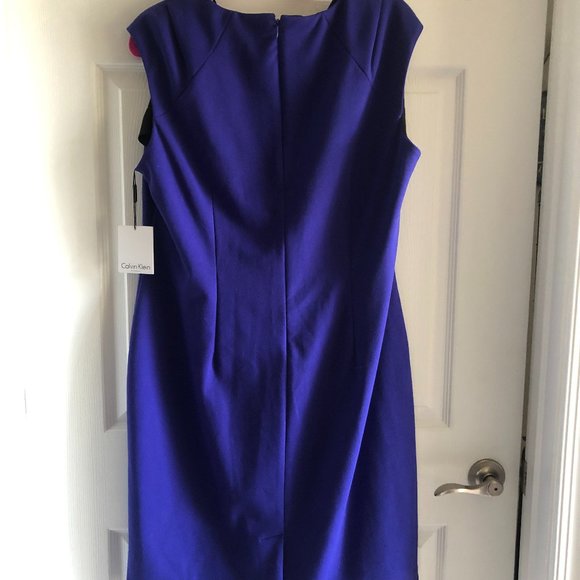 NWT Calvin Klein Ruched Dress - Picture 2 of 3